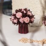 Aranjament floral Pink, cu trandafiri roz stabilizați