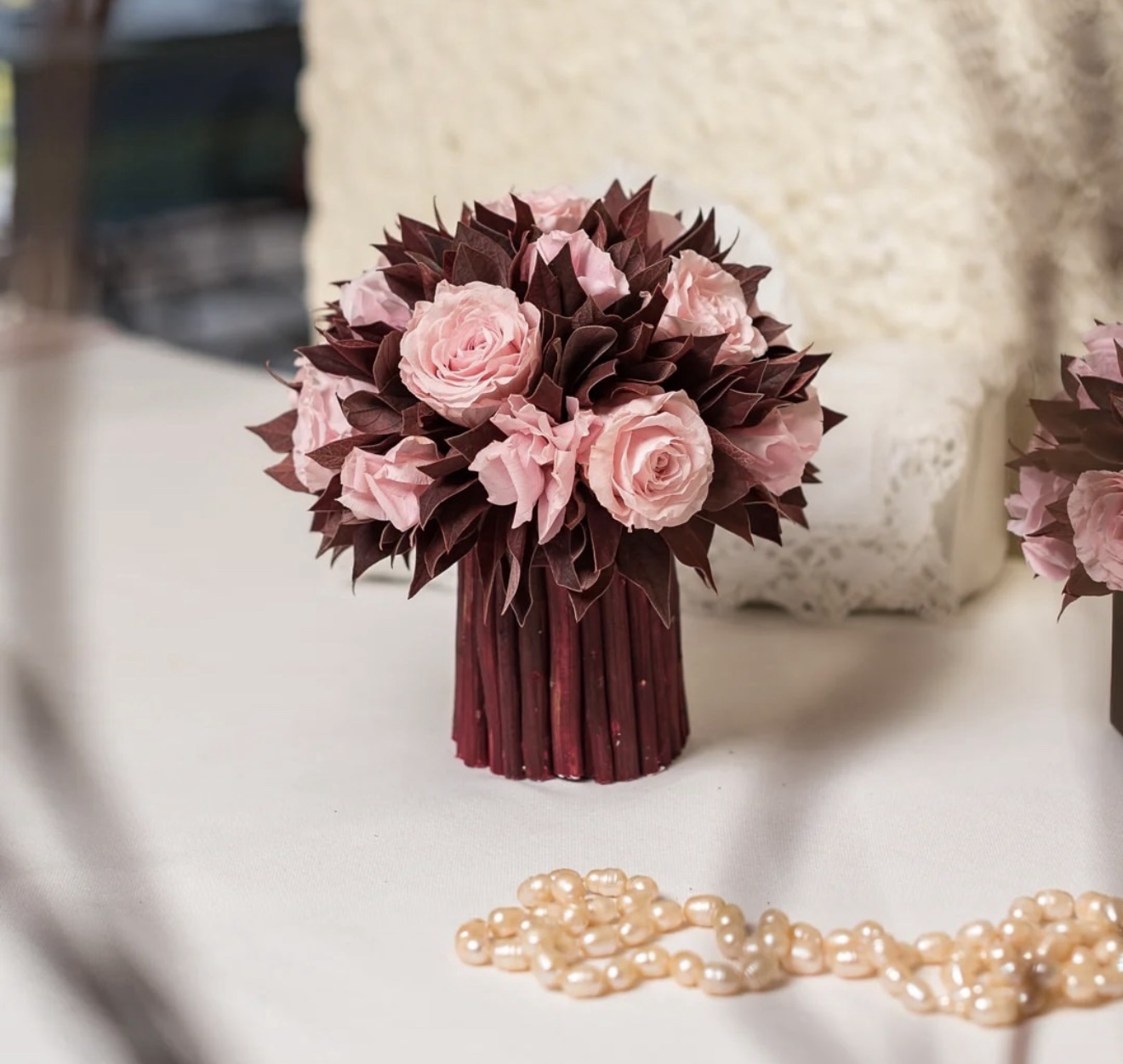 Aranjament floral Pink, cu trandafiri roz stabilizați Aranjament floral Pink, cu trandafiri roz stabilizați