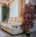 Arbore decorativ de interior Nicoly roșiatic – eucalipt natural stabilizat, 1,8 m
