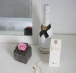 Cub floral cu lavandă și trandafir stabilizat - imagine 2