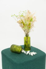 Vază Carol Vintage Green, sticlă verde