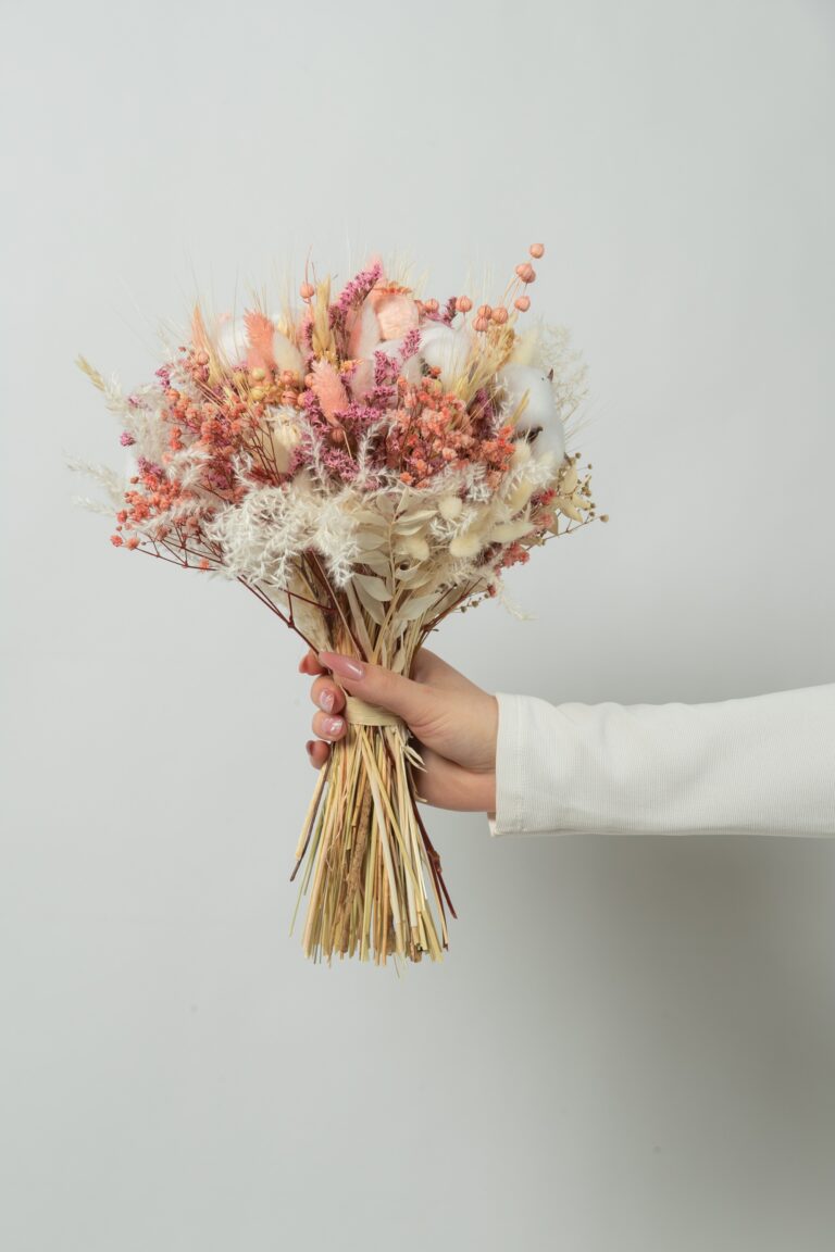 Buchet flori naturale uscate - Pink