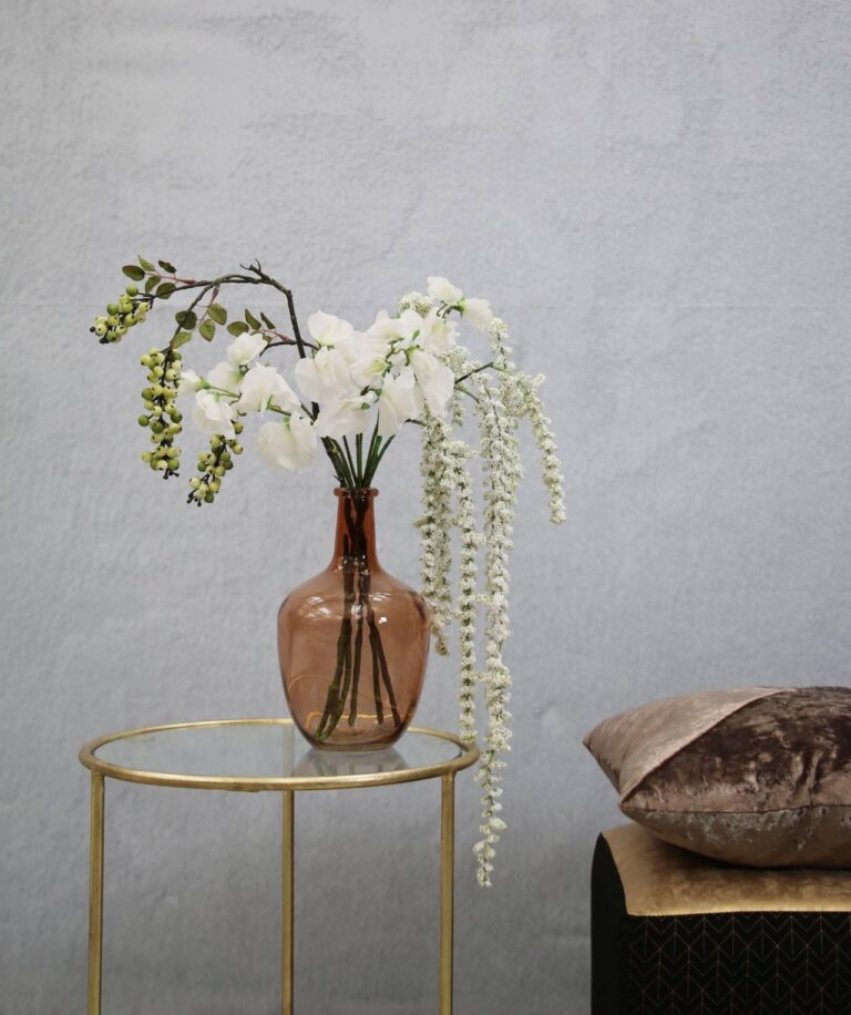 Vază sticlă fumurie - Milano Transparent Round