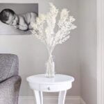 Buchet decorativ 5 fire - Ruscus alb stabilizat