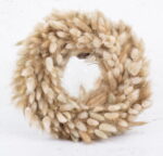 Coroniță realizată manual lagurus natural – 30 cm