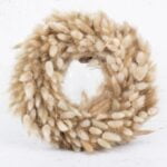 Coroniță realizată manual lagurus natural – 30 cm