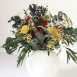 Buchet flori naturale stabilizate colorat