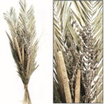 Buchet flori decorativ, cu plante uscate naturale – înălțime 110 cm