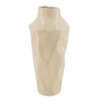 Vază ceramică albă mată – design modern, 35 cm