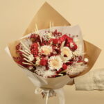 Buchet flori uscate și stabilizate – Happy Birthday
