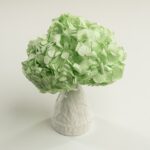 Vază decorativă din ceramică albă - imagine 2