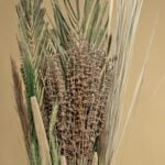 Buchet flori decorativ, cu plante uscate naturale – înălțime 110 cm - imagine 3