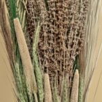 Buchet flori decorativ, cu plante uscate naturale – înălțime 110 cm - imagine 2