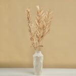 Vază ceramică albă mată – design modern, 35 cm