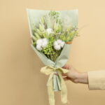 Buchet flori stabilizate și uscate - Cotton Green