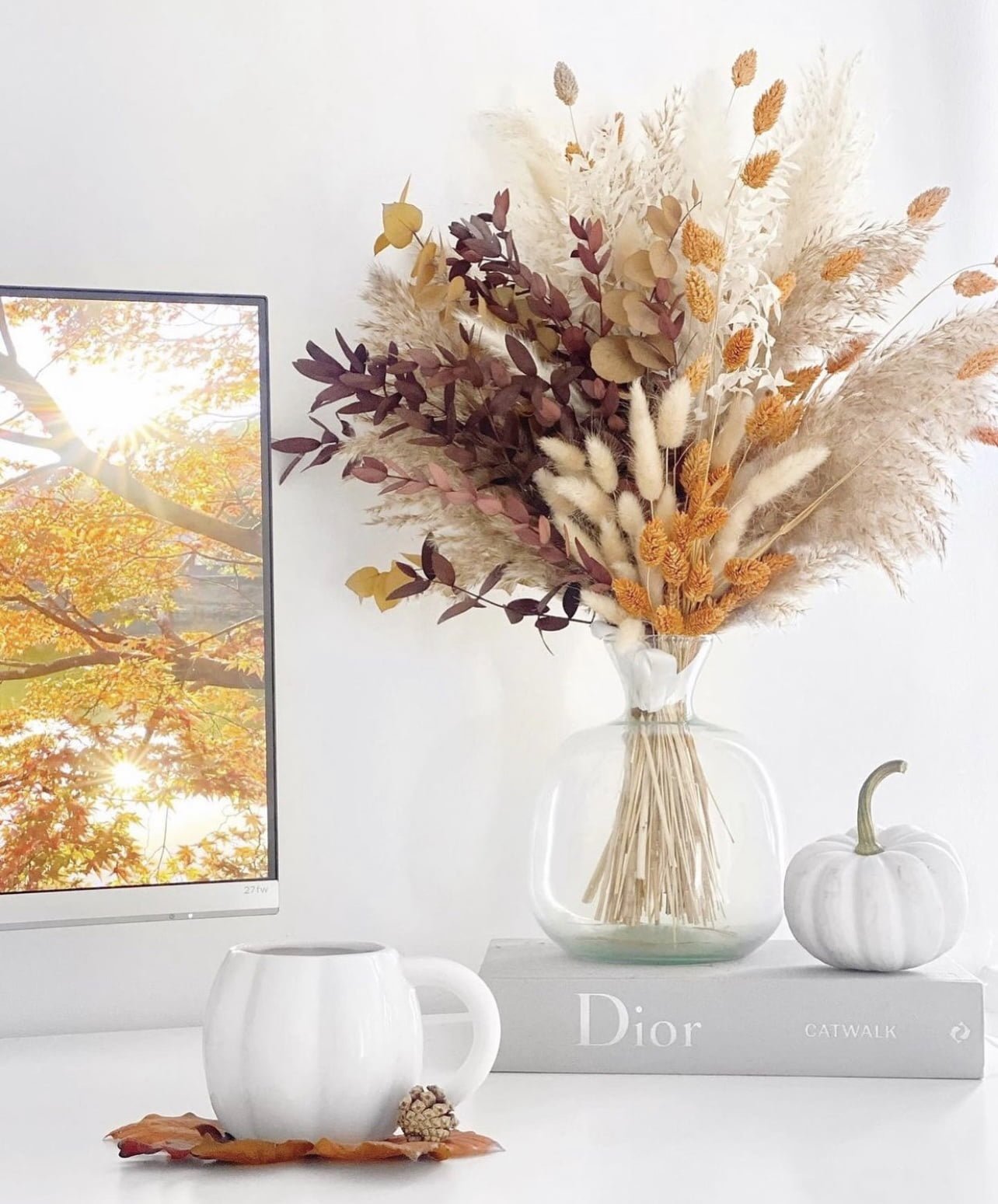 Buchet de flori uscate tomnatic Buchet de flori uscate tomnatic