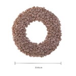 Coroniță de Crăciun „Christmas Star” cu elemente decorative metalizate – 30 cm