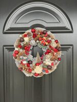Coroniță de Crăciun Snowman – 35 cm