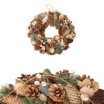 Coroniță Crăciun din conuri de brad