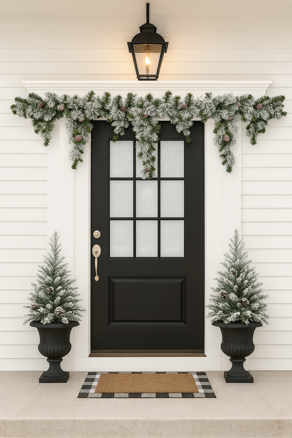 ghirlanda craciun Ghirlandă Brad Artificial și Conuri 2.7 m - imagine 1