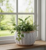 Ghiveci Rotunjit Ceramică