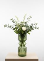 Vază sticlă Verde Ø12x30cm